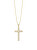 Pozlátený náhrdelník s kubickou zirkóniou Preciosa Cross Candy 5407Y00