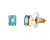 Schicke vergoldete Ohrringe Santorini mit tschechischem Kristall Akva 2289Y67