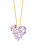 Slušivý pozlátený náhrdelník s brúsenými krištáľmi Sugarheart Candy 2460Y56