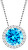 Stříbrný náhrdelník Lynx Akva 5268 67 (řetízek, přívěsek)