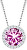 Collana in argento Lynx Rosa 5268 69 (catena, pendente)