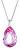 Strieborný náhrdelník s kryštálom Iris 6078 69 (retiazka, prívesok)