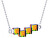 Strieborný náhrdelník s kryštálmi Crystal Cubes 6062 41