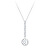 Strieborný náhrdelník s kubickou zirkónia Lucea 5296 00 (retiazka, prívesok)