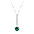 Stříbrný náhrdelník s kubickou zirkonií Lucea 5296 66 (řetízek, přívěsek)