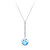 Stříbrný náhrdelník s kubickou zirkonií Lucea 5296 67 (řetízek, přívěsek)