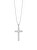 Strieborný náhrdelník s kubickou zirkóniou Preciosa Cross Candy 5407 00