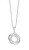 Collana in argento con zirconi trasparenti Twist Glamour 5418 00 (catenina, ciondolo)