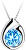 Strieborný náhrdelník WISP 5105 67 (retiazka, prívesok)