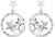Distintivi orecchini in acciaio Virgo 7341 10