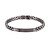 Moderno bracciale in acciaio Black Diamond TJ2400