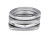 Moderno set di anelli in acciaio New Tetra TJ301