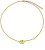 Colier fermecător pentru doamne placat cu aur cu perlă Tetra TJ3495