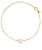 Affascinante bracciale placcato oro con cuore di giada Candy TJ3602