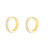Feine vergoldete Ohrringe Kreise Essentials JECHG-J571