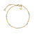 Affascinante bracciale placcato oro con perline blu Essentials JBBSG-J814