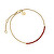 Affascinante bracciale placcato oro con cristalli rossi Tennis JBTSG-J907