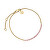 Affascinante bracciale placcato oro con cristalli rosa Tennis JBTRG-J905