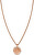 Ružovo pozlátený náhrdelník s mušľou Toccombo JTNCRG-J449