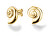 Cercei eleganți placați cu aur Scoica Essentials JESSG-J822