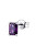 Cercel single violet din argint Allegra RZAL013