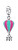 Hravý stříbrný přívěsek Horkovzdušný balón Storie RZ203R