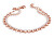 Splendido bracciale doppio placcato in oro rosa Storie RZB020