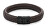 Hnědý kožený náramek Herringbone Brown Black RR-M0023-B