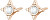 Elegantné oceľové náušnice s čírymi kryštálmi CLICK SCK50