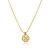 Bellissima collana placcata in oro con quadrifogli Message SSG22
