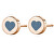 Moderni orecchini in acciaio con cuore LOVE SCK55