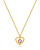 Nežný pozlátený náhrdelník Srdiečko s kryštálom Lucky Light SKT36
