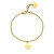 Beliebtes vergoldetes Armband mit vierblättrigem Kleeblatt Smile SSM016