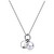 Oceľový náhrdelník s polmesiacom a perlou DAYS SDY03