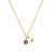 Pozlátený náhrdelník s kryštálom a hviezdou Lucky Light SKT24