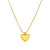 Romantický pozlátený náhrdelník so srdiečkami Message SSG10