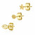 Set di tre orecchini placcati in oro Summer CLICK SCK170