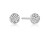 Drobné stříbrné náušnice pecky s kubickými zirkony Cecina SJ-E2773-CZ
