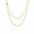 Módní pozlacený dvojitý náhrdelník Chains SJ-C42132-SG