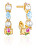 Okouzlující pozlacené náušnice s perlami Adria SJ-E12234-PXCZ-YG
