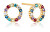 Schicke vergoldete Ohrringe mit kubischen Zirkonen Biella SJ-E337-XCZ(YG)