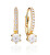 Eleganti orecchini placcati oro con perle autentiche Rimini SJ-E22112-CZPL-SG