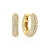 Funkelnde vergoldete Ringe mit Zirkonen Carrara SJ-E247-CZ-YG