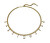 Módny pozlátený náhrdelník s kryštálmi Dextera 5663338