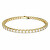 Zeitloses vergoldetes Armband mit Kristallen Matrix Tennis 5657662