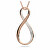 Collana con pendente distintivo Infinito Exist 5636494