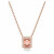 Affascinante collana placcata in oro rosa con cristalli Millenia 5614933