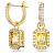 Cercei fermecători placați cu aur cu cristale Millenia 5641169