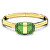Vergoldetes festes Armband mit grünen Kristallen Lucent 5633624
