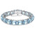 Třpytivý náramek s modrými krystaly Millenia 5614924